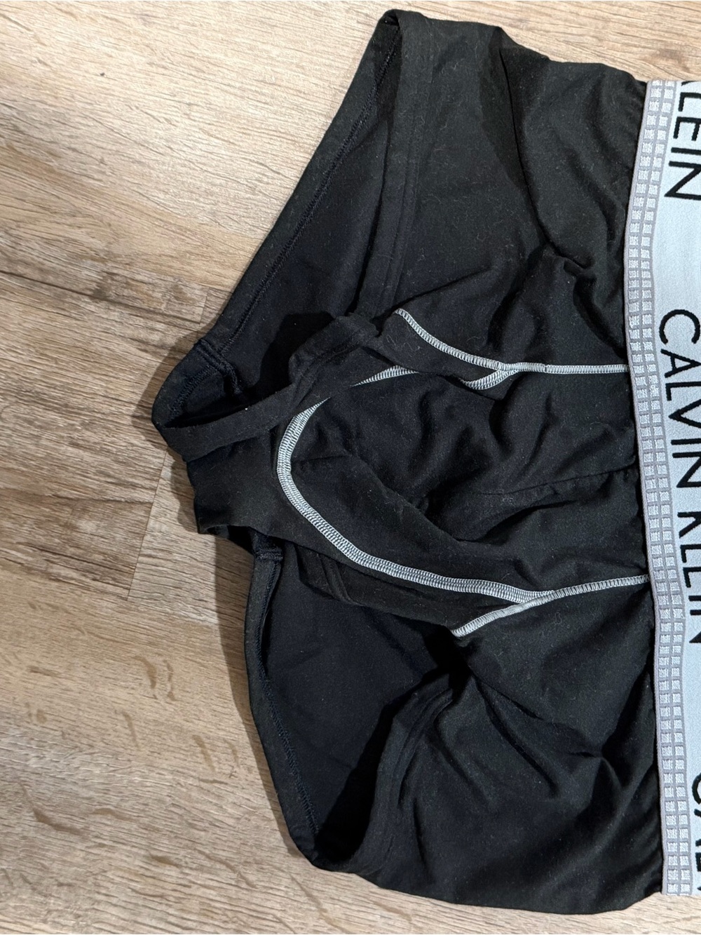 Calvin Klein Black Boxer Briefs with Gray Waistband